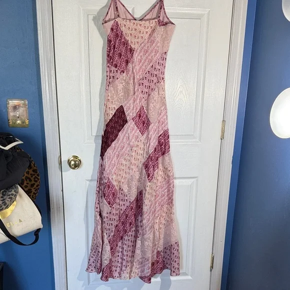 LoveShackFancy Pink Patchwork Slip Dress - damaged - Picture 5 of 11